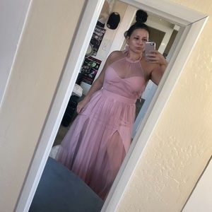 Fashion nova gown with sheer halter
